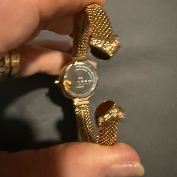 Skagen Denmark Women Rose Gold Slim Stain1ess Bangle Quartz Wristwatch 7+” main image 12